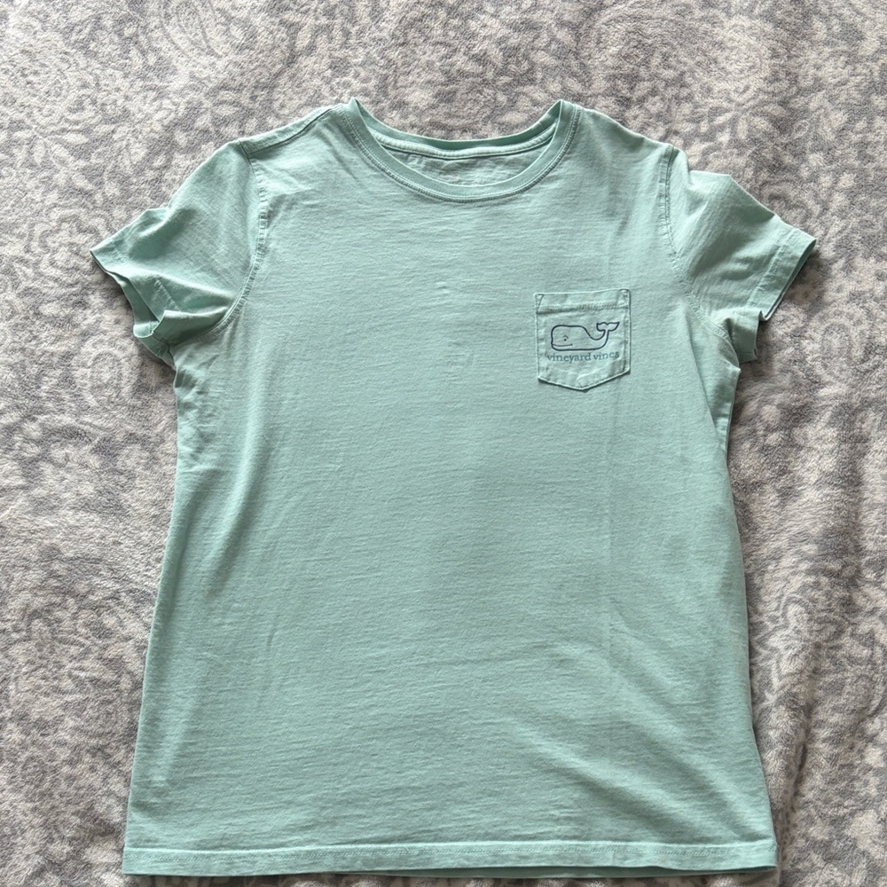 Vineyard Vines Light Green shirt with Pocket